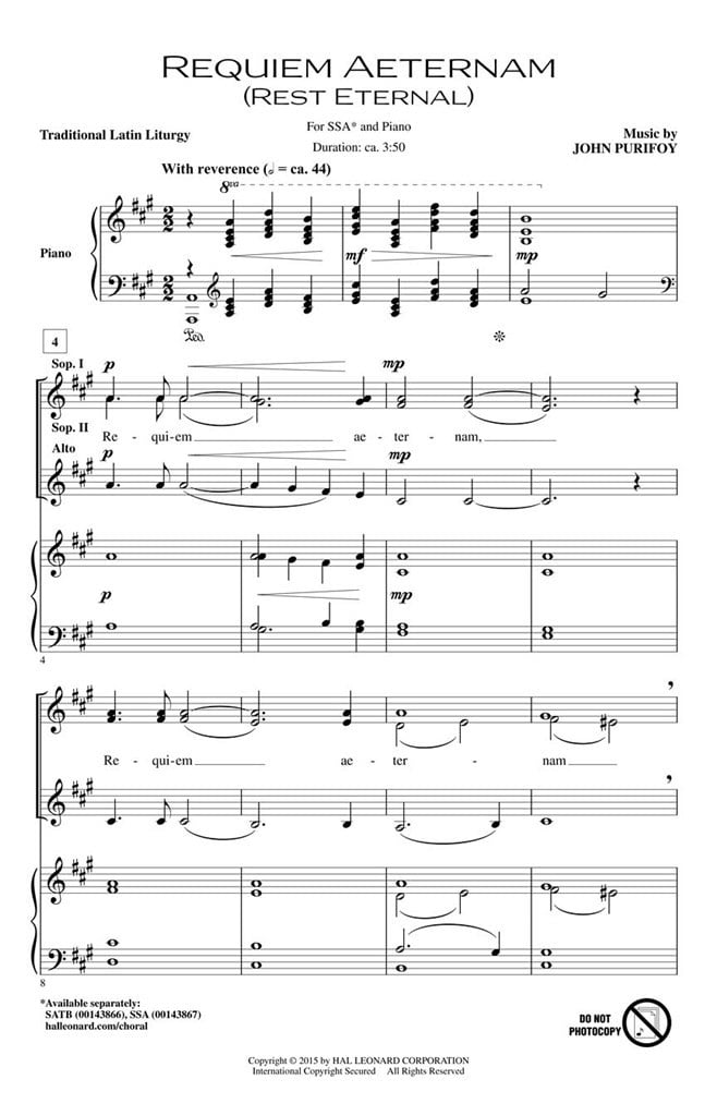 Requiem Aeternam (Rest Eternal)